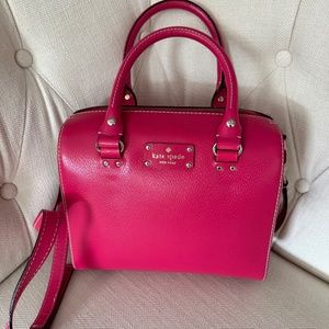 Kate Spade Medium Size Hot Pink Crossbody/ Tote Bag